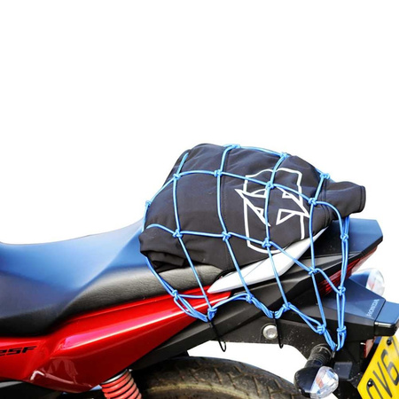 SIATKA NA BAGAŻ CARGO NET NIEBIESKA 6 HACZYKÓW