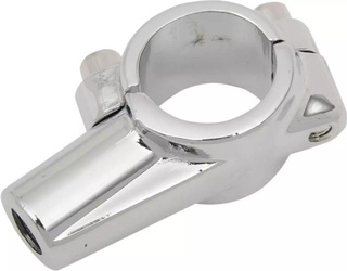 UCHWYT LUSTERKA Z OBEJMĄ NA KIEROWNICĘ CHROMOWANY 22MM (7/8") (OTWÓR 10MM)