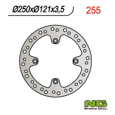 Tarcza hamulcowa przód suzuki dr 350 (91-99) (250x121x3,5)