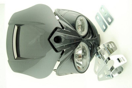 Owiewka z reflektorem soczewkowym carbon EC