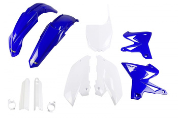 Komplet Plastików (Full Kit) Z Osłonami Teleskopów (Amortyzatorów) Yamaha Yz 125 / 250 '08-'14 Restyling Kolor Oem (Niebieski Biały)