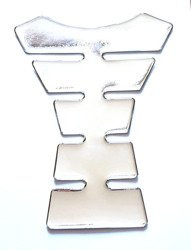 Osłona zbiornika motocykla Srebrna