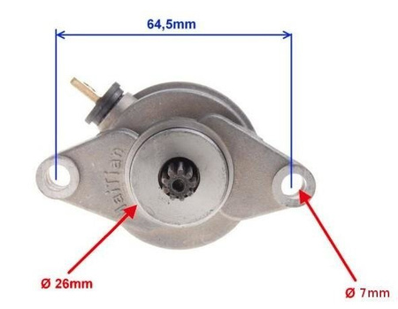 Rozrusznik elektryczny skuter 2T 9 Zębów
