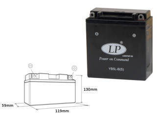 Landport akumulator yb5l-b (s) (sla) 12v 5ah 121x61x131 (12n5-3b) bezobsługowy - zalany (12) = yb53 l (yb5-3)