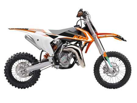 Komplet naklejek (oklein) ktm sx 65 '16-'23 dream 4 kolor pomarańczowy/ biały/ czarny