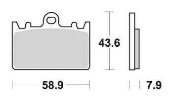 Hamulcowe kh180 street excel sinter kolor złoty