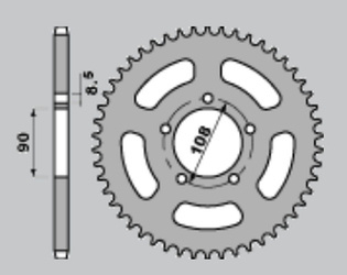 Zębatka tylna 1515 43 muz 600/660 94-98 (18-43)