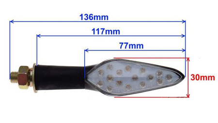 Kierunkowskaz przód lewy do Romet CRS50 125