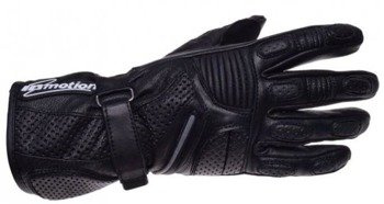 Rękawice Im Perfor. Wzmoc.Dł.Czarno Siwe L