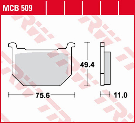 KLOCKI HAMULCOWE TRW MCB509