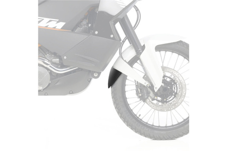 Przedłużenie błotnika do ktm 990 adventure 03-12 (przednie) czarne