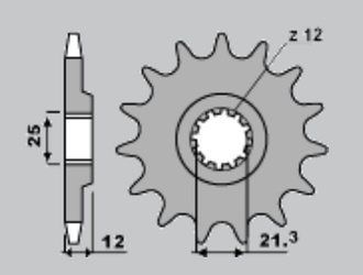 Zębatka przednia 2092 13 vor 450/530/570 '02-
