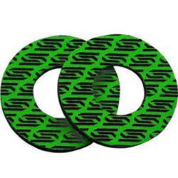 pianki antyodciskowe donuts kolor zielony//biały