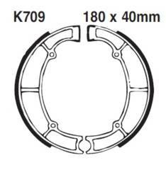 Szczęki hamulcowe (k709) kawasaki ltd 450 '86-'89, en 500 '90-'04, zl 600 '86-'97, vn 750 '86-'94, vn 800 '95-'06 (180 x 40mm)