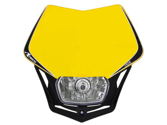 Racetech lampa przednia v-face kolor żółty/czarny