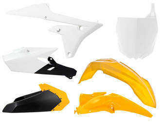 Komplet plastików yamaha yzf 250 (14-18) yzf 450 (14-17) kolor biały czarny żółty limited edition (z tablicą) (ya318e101)