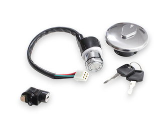 Zestaw Zamków Suzuki Gn 125 (Stacyjka, Korek Wlewu Paliwa, Zamek Siedzenia) Gn125000010