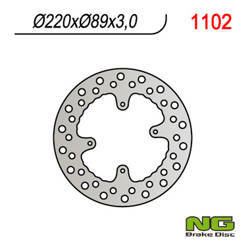 Tarcza hamulcowa przód honda cr 80/85,crf150r '07-'21 (220x88x3)(4x6,50mm)