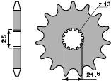 Zębatka przednia 518 13 18nc kawasaki z 650 /750 79-83 (łańc. 630)