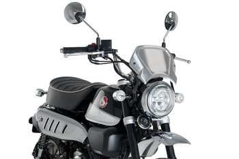 Szyba Owiewka Puig Retroplate Do Honda Monkey 125 18-24 (Aluminiowa) Srebrna