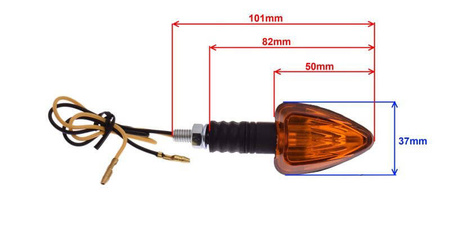 Kierunkowskaz pomarańczowy srożkowy nacięcia 12V10W