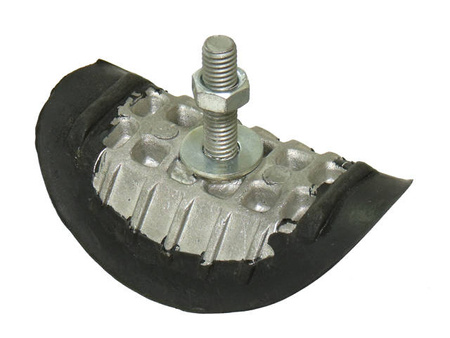 Trzymak opony aluminiowy z gumą 1,85'