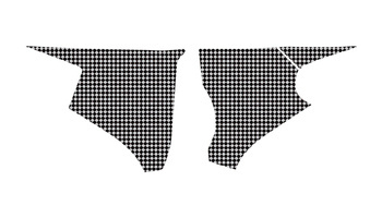 Komplet naklejek (oklein) na puszkę filtra yamaha wr 250f '07-'14, wr 450f '07-'11 (carbon look)