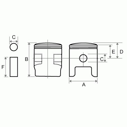 Tłok Tkrj Suzuki Gs Gn Dr 125 (57,50)