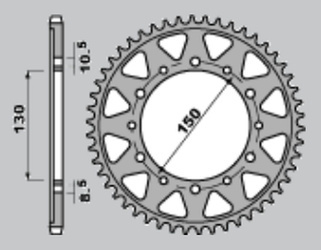 Zębatka tylna 860 39 yamaha fj 1200 '91-'96 (jtr859.39)