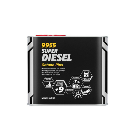 Mannol diesel cetan plus 500ml (dodatek do oleju napędowego - efektywniejsze spalanie) (9955) (24) - zastępuje mn9984