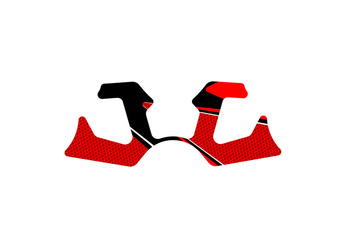 Radikal Osłona Półki Kierownicy Puig Do Yamaha Yzf R125 14-18 Czerwona