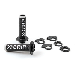 MANETKI (GRIPY) BRAAAAP GRIPS LOCK-ON-GRIP (Z ADAPTERAMI ROLGAZU) WHITE OPEN END (Z OTWOREM) KOLOR BIAŁY