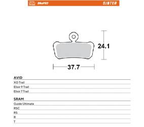 Moto-master bike pro klocki hamulcowe rowerowe sinter metaliczne