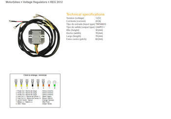 Dze regulator napięcia bmw r60/75/65/80/90/100, moto guzzi 650/750/850/1000 '75-'95 (12321244409, 12311244063) (esr450)