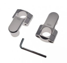 Podwyższenie kierownicy motocykla srebrne 28,5/28,5