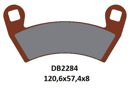Klocki hamulcowe przód kh656 polaris ranger electric '16-'22, sportsman 325 '14-'15, ranger 570 '14-'22, ranger/rzr 4 900 '17-'19, general/r