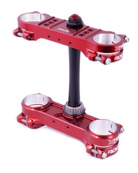 PÓŁKI ZAWIESZENIA PRZEDNIEGO ROCS PRO TRIPLE CLAMPS KTM SX/EXC '14-'22; SX-F/EXC-F/TPI '15-'22; GAS GAS EC/ECF/MC/MCF '21-'22; HUSQVARNA FC/FE/TC/TE/TEI '17-'23 (OFFSET 20MM-22MM) KOLOR BROWN