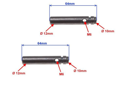 Oś dźwigienki zaworowej Gn125