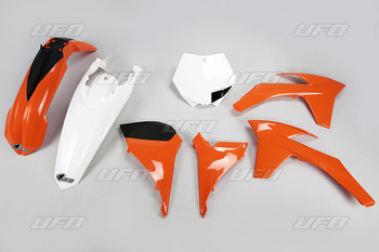 komplet plastików ktm sxf '11-'12, sx '12 kolor oem (pomarańczowy/biały) (kt510e999)