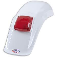 Błotnik tył UFO Vintage z lampą 125-250-500 ccm biały