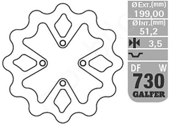 Tarcza hamulcowa yamaha yfz 450 '03-05