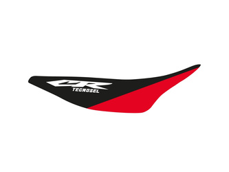Pokrowiec/poszycie na siedzenie honda cr 125 '98-'99, cr 250 '97-'99, replica oem honda '98,  czarny/czerwony, logo tecnosel