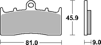 Hamulcowe kh613 street ceramic kolor czarny pasuje do: bmw k1200/1300/1600, r850/1100/1150/1200 przód