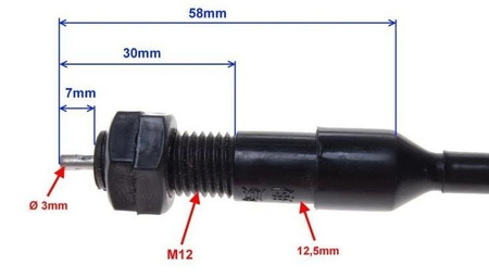 CZUJNIK HAMULCA TYŁ Z PRZEWODM