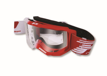 Gogle pg3300-127 tr vision kolor biały czerwony (szyba pg3310 przezroczysta antiscratch, no fog, anti uv)
