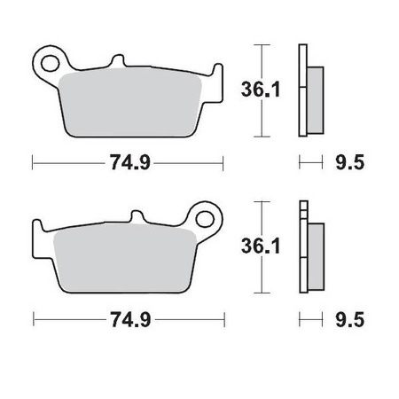 Klocki hamulcowe kh131 sinter metal racing ng: 12 (sinterpro series racing gp) honda: cr 80-125-250-500, xr 250-400-600-650, kawa