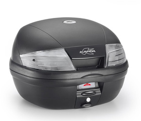 KUFER CENTRALNY 35L MONOLOCK K35NT2 ACTION Z BIAŁYMI ODBLASKAMI ( ZAWIERA PŁYTĘ ) (K35NT2) - ZASTĘPUJE K35NT