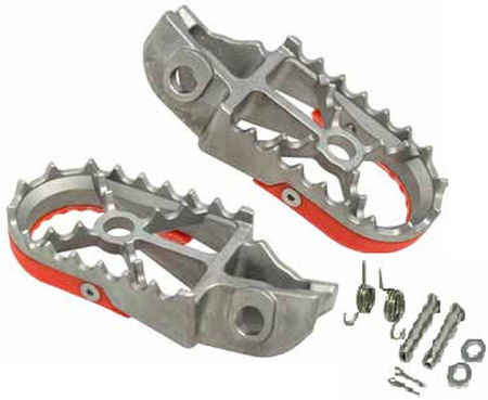 Podnóżki pegi ktm sx 85 '18-'22; sx/sxf 125/250/350/450 '16-'22; husqvarna tc 85 '18-'22; tc 125 '16-'22; fc 250-450 '16-'22; fx 350/450 '17-'22 ( stal nierdzewna w komplecie z zestawem montażowym 2 sprężyny, 2 sworznie, 2 podkładki, 2 zawleczki)