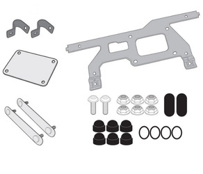 mocowanie skrzynki narzędziowej ks250 do stelaży klo1179mk/cam honda crf 1100l africa twin '20-'21