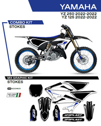 Komplet naklejek (oklein) yamaha yz 125/250 '22 stokekolor czarny